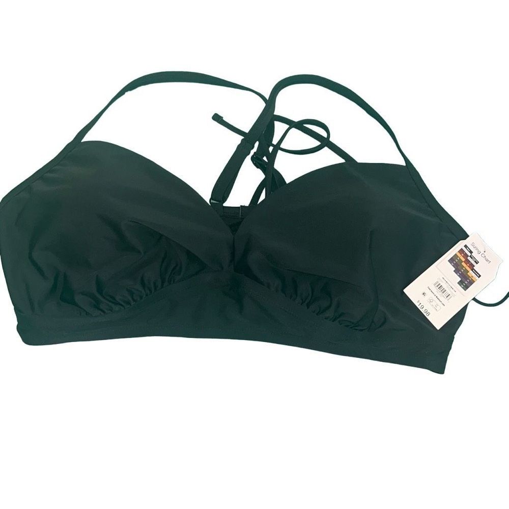 Time and Tru womens 2xl bathing suit top black